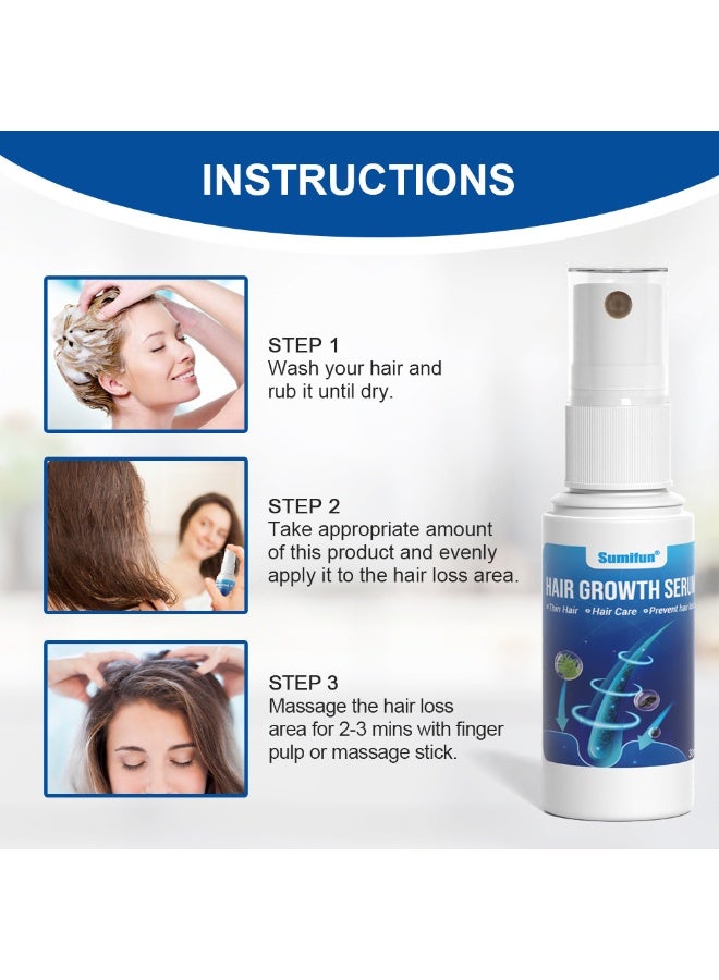 Sumifun Hair Growth and Anti-Hair Loss Essence - Professional Hair Growth Care, Strengthens Hair Roots, Improves Thinning Hair 30ml - Image 3